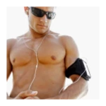 fitness training music android application logo